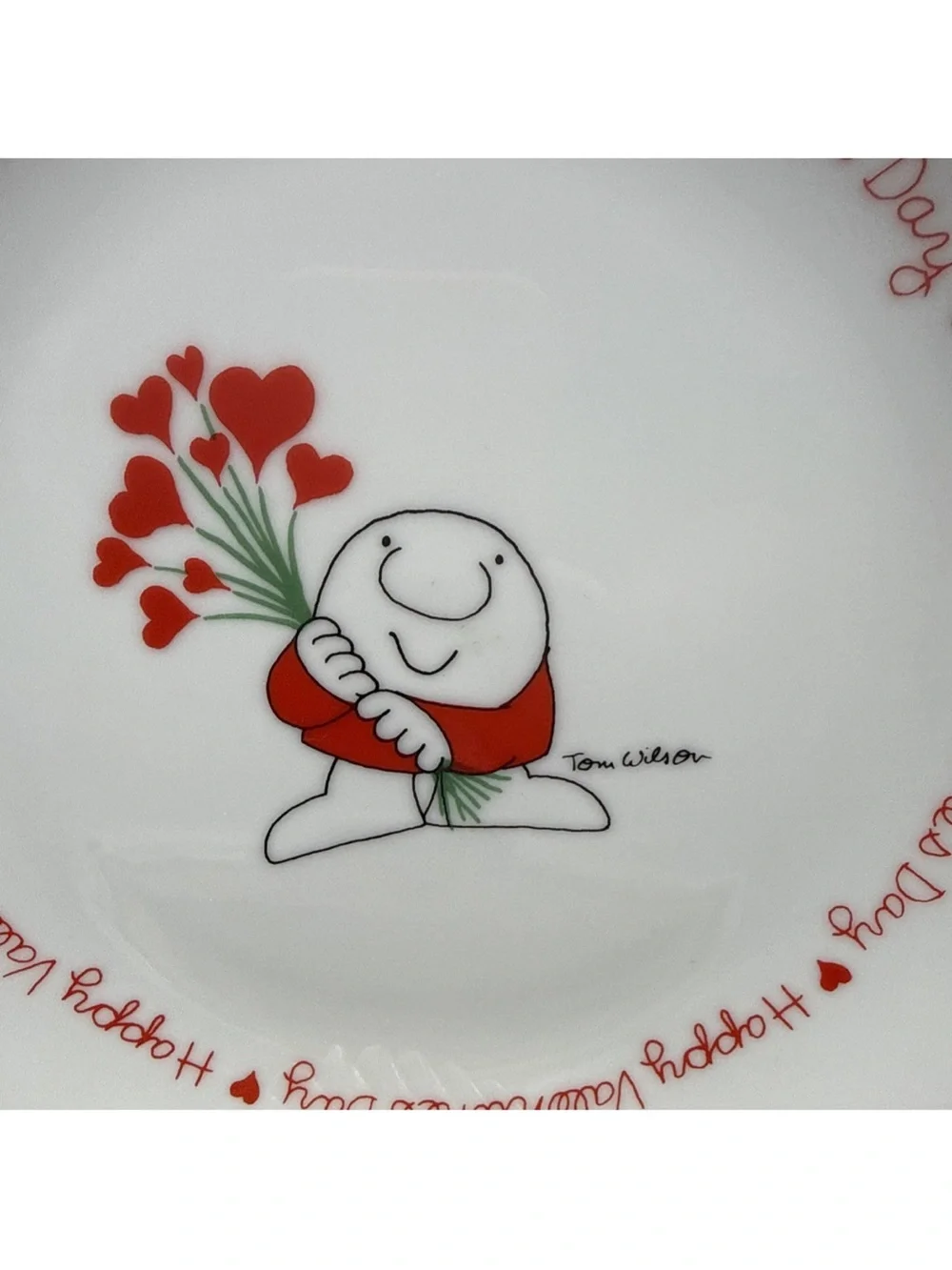 Happy Valentines Day Here's To Love Ziggy by Tom Wilson Porcelain Plate 1979